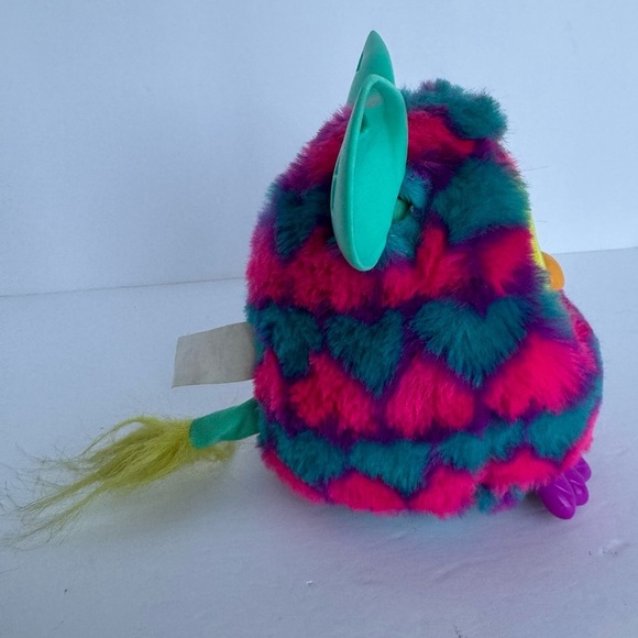 2012 Hasbro Furby BOOM Hearts Blue Teal Pink Interactive Talking Toy Plush EUC - Picture 5 of 14
